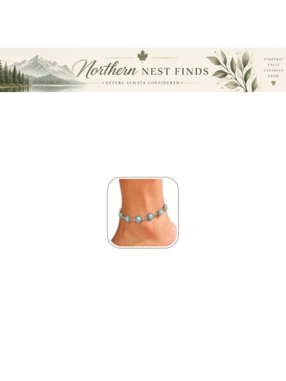 Waterproof Alloy Chain Anklet Adjustable Beach Jewelry for Women